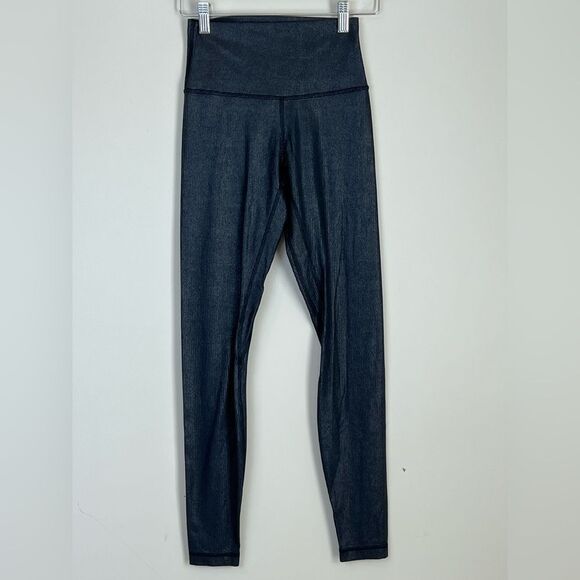 Lululemon Align Ribbed High-Rise Legging 28" Shine Sz 4 2024 Style - Picture 4 of 12